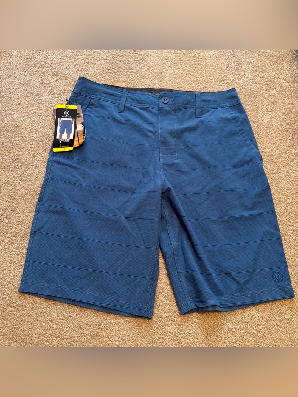 Hang Ten Men’s Hybrid Short Size 32 Navy